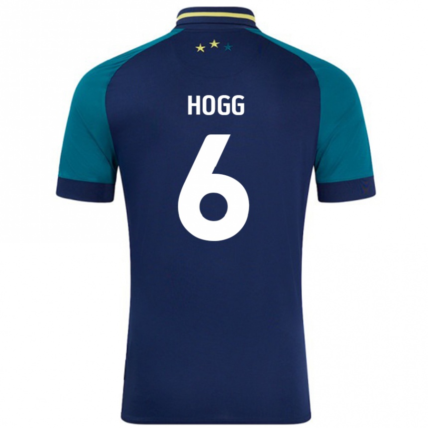 Men Football Jonathan Hogg #6 Navy Dark Green Away Jersey 2024/25 T-Shirt Nz