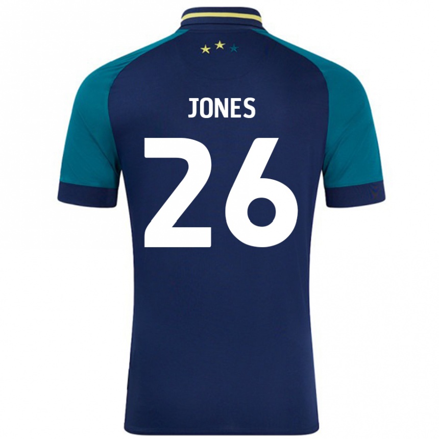 Men Football Patrick Jones #26 Navy Dark Green Away Jersey 2024/25 T-Shirt Nz