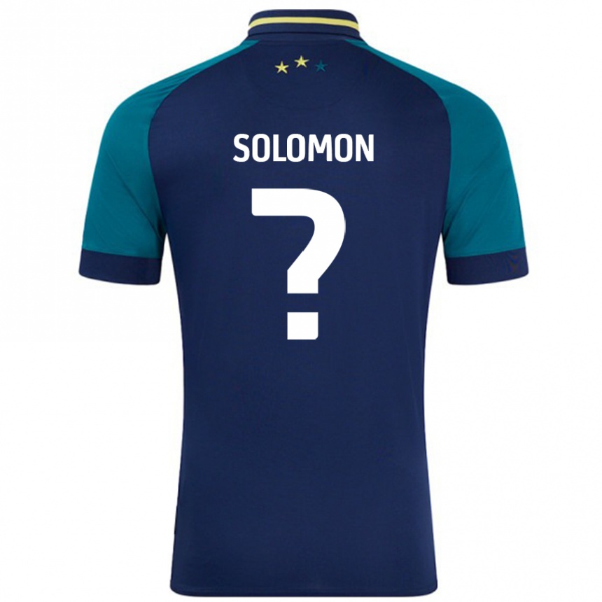 Men Football Eko Solomon #0 Navy Dark Green Away Jersey 2024/25 T-Shirt Nz