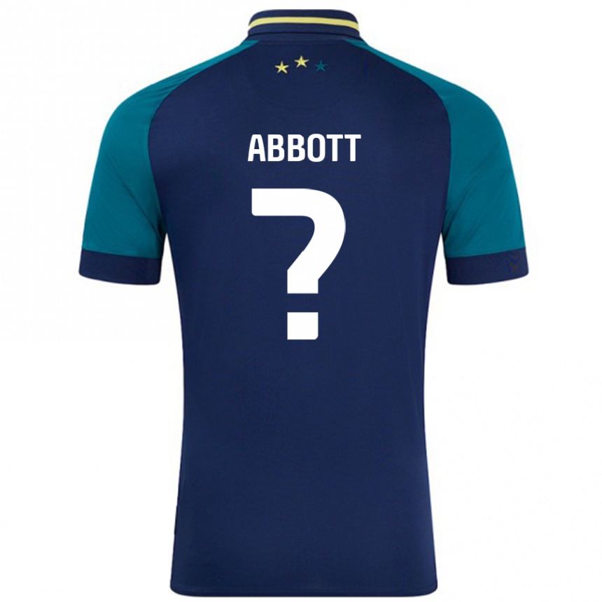 Men Football Zak Abbott #0 Navy Dark Green Away Jersey 2024/25 T-Shirt Nz