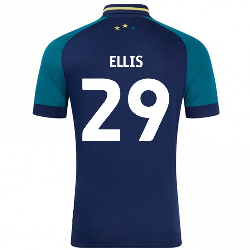 Men Football Molly Ellis #29 Navy Dark Green Away Jersey 2024/25 T-Shirt Nz