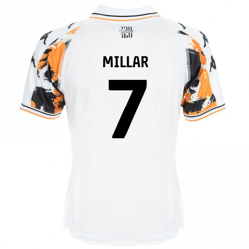 Men Football Liam Millar #7 White Away Jersey 2024/25 T-Shirt Nz