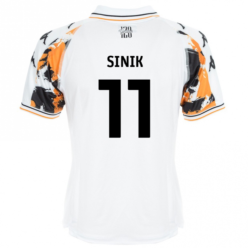 Men Football Doğukan Sinik #11 White Away Jersey 2024/25 T-Shirt Nz