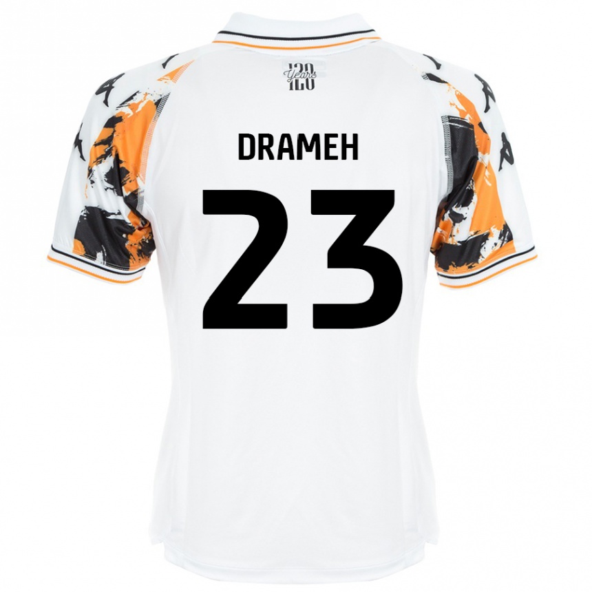 Men Football Cody Drameh #23 White Away Jersey 2024/25 T-Shirt Nz