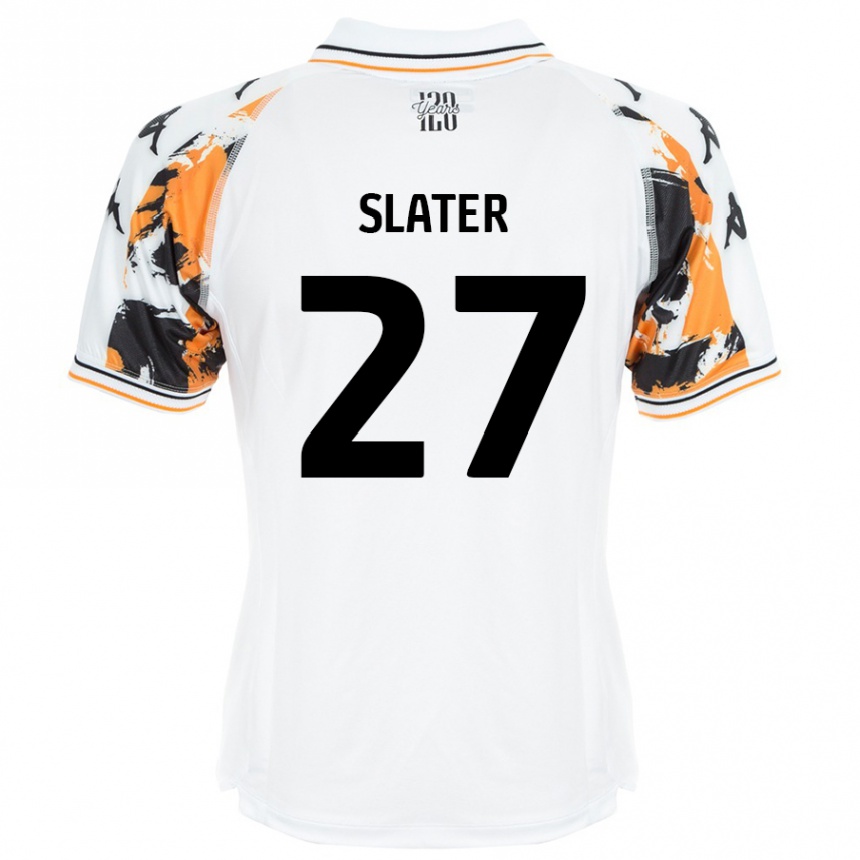 Men Football Regan Slater #27 White Away Jersey 2024/25 T-Shirt Nz