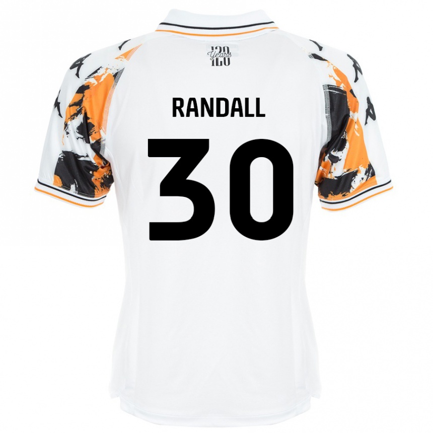 Men Football Jennifer Randall #30 White Away Jersey 2024/25 T-Shirt Nz