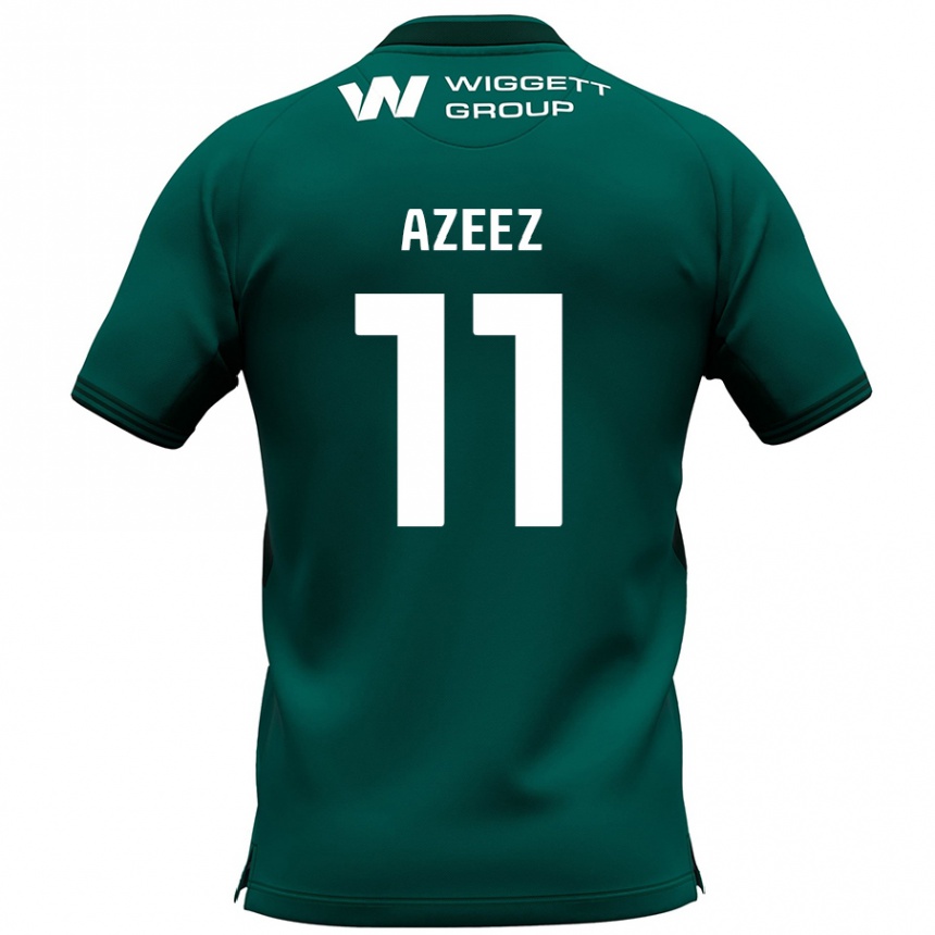 Men Football Femi Azeez #11 Green Away Jersey 2024/25 T-Shirt Nz