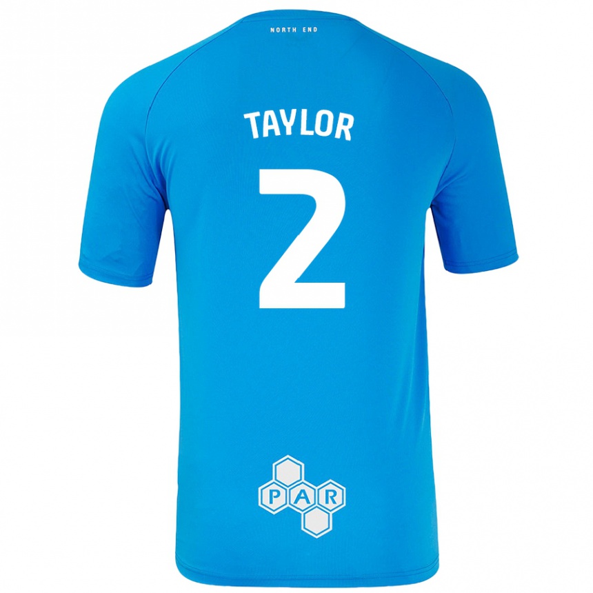 Men Football Alex Taylor #2 Sky Blue Away Jersey 2024/25 T-Shirt Nz