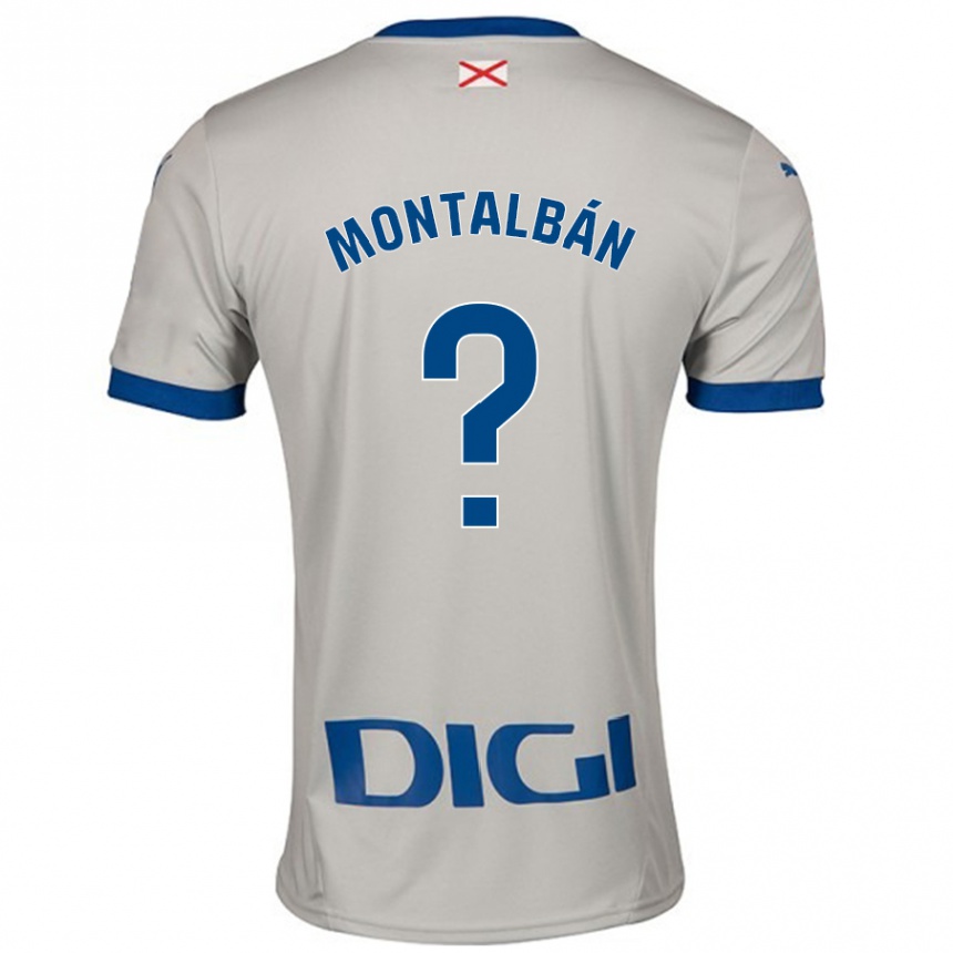 Men Football Enrique Montalbán #0 Light Gray Away Jersey 2024/25 T-Shirt Nz