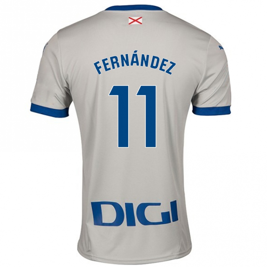 Men Football Imanol Fernández #11 Light Gray Away Jersey 2024/25 T-Shirt Nz