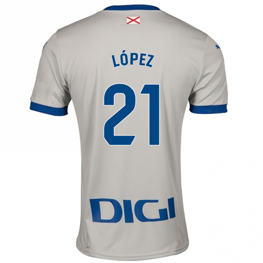 Men Football Juanma López #21 Light Gray Away Jersey 2024/25 T-Shirt Nz