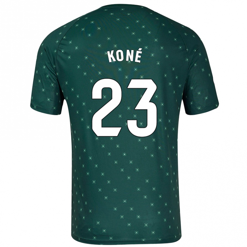 Men Football Ibrahima Koné #23 Dark Green Away Jersey 2024/25 T-Shirt Nz