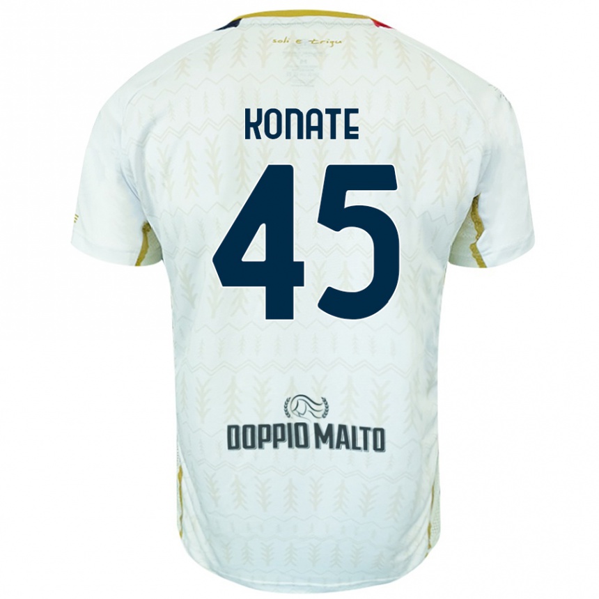 Men Football Ismael Konate #45 White Away Jersey 2024/25 T-Shirt Nz