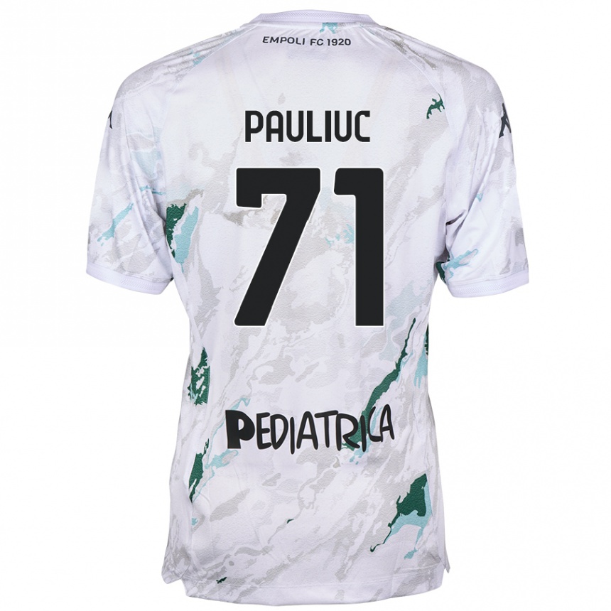 Men Football Nicolò Pauliuc #71 Grey Away Jersey 2024/25 T-Shirt Nz