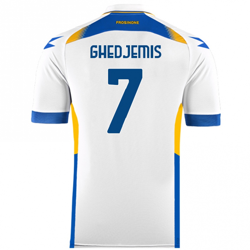 Men Football Farès Ghedjemis #7 White Away Jersey 2024/25 T-Shirt Nz