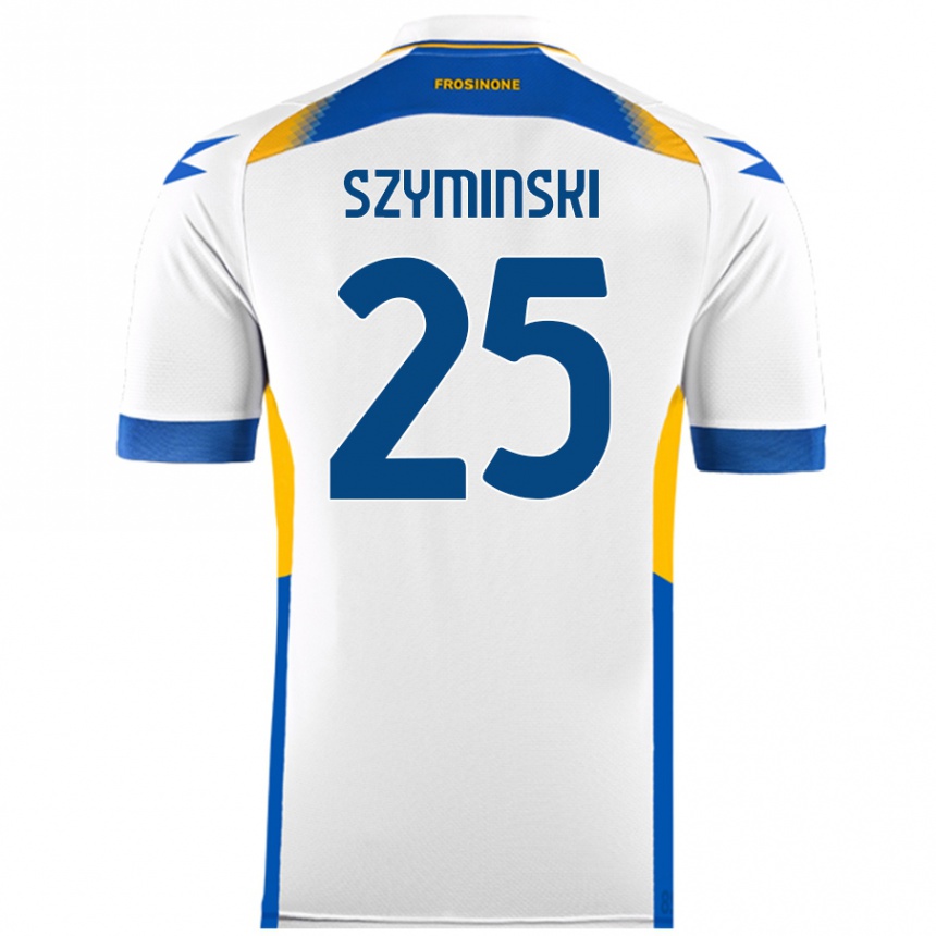 Men Football Przemyslaw Szyminski #25 White Away Jersey 2024/25 T-Shirt Nz