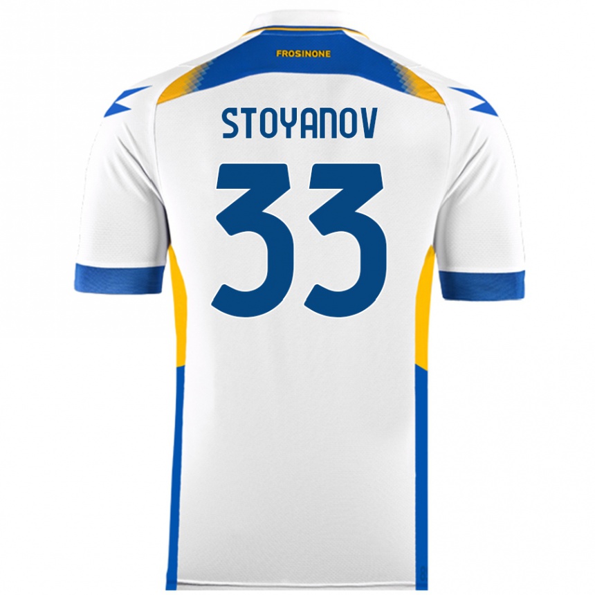 Men Football Steliyan Stoyanov #33 White Away Jersey 2024/25 T-Shirt Nz