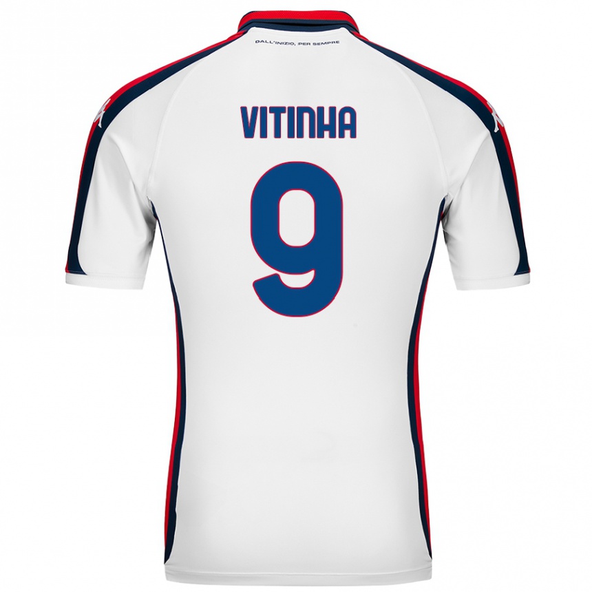 Men Football Vitinha #9 White Away Jersey 2024/25 T-Shirt Nz