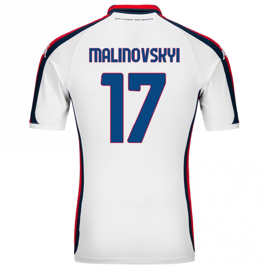 Men Football Ruslan Malinovskyi #17 White Away Jersey 2024/25 T-Shirt Nz