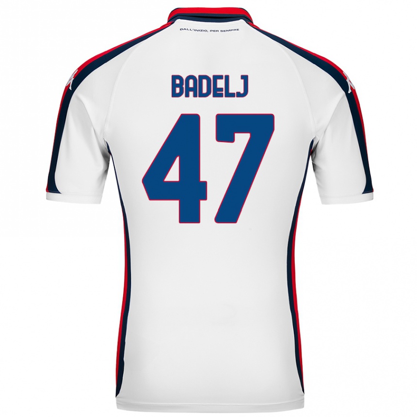 Men Football Milan Badelj #47 White Away Jersey 2024/25 T-Shirt Nz