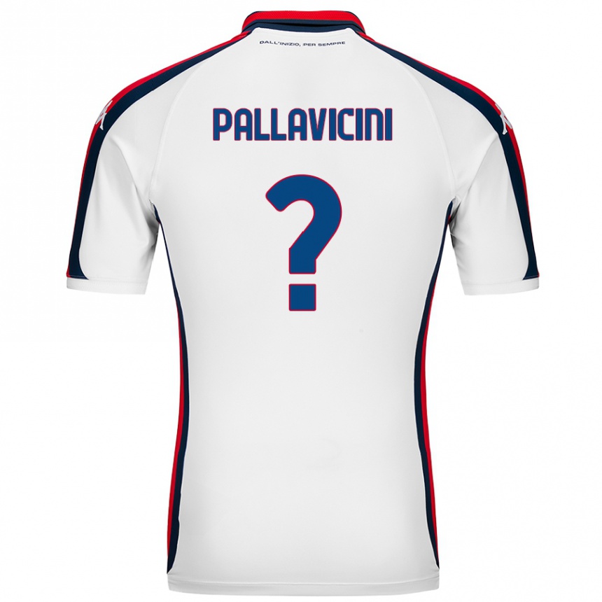 Men Football Matteo Pallavicini #0 White Away Jersey 2024/25 T-Shirt Nz