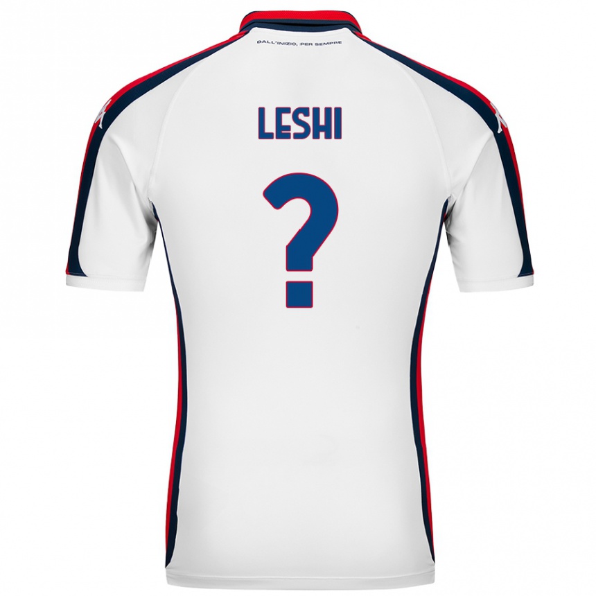 Men Football Arber Leshi #0 White Away Jersey 2024/25 T-Shirt Nz