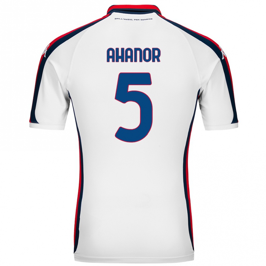 Men Football Honest Ahanor #5 White Away Jersey 2024/25 T-Shirt Nz