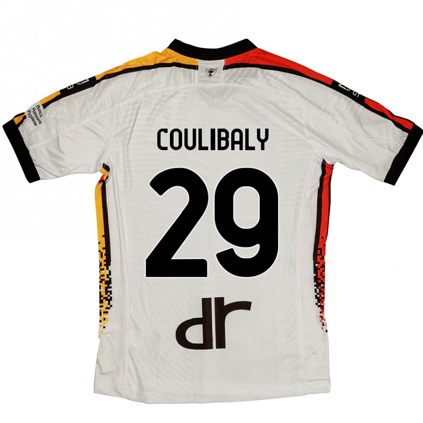 Men Football Lassana Coulibaly #29 White Black Away Jersey 2024/25 T-Shirt Nz