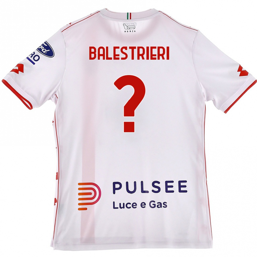 Men Football Alessandro Balestrieri #0 White Red Away Jersey 2024/25 T-Shirt Nz