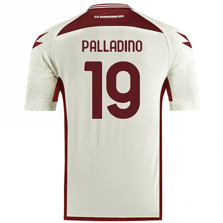 Men Football Alfonso Palladino #19 Cream Color Away Jersey 2024/25 T-Shirt Nz