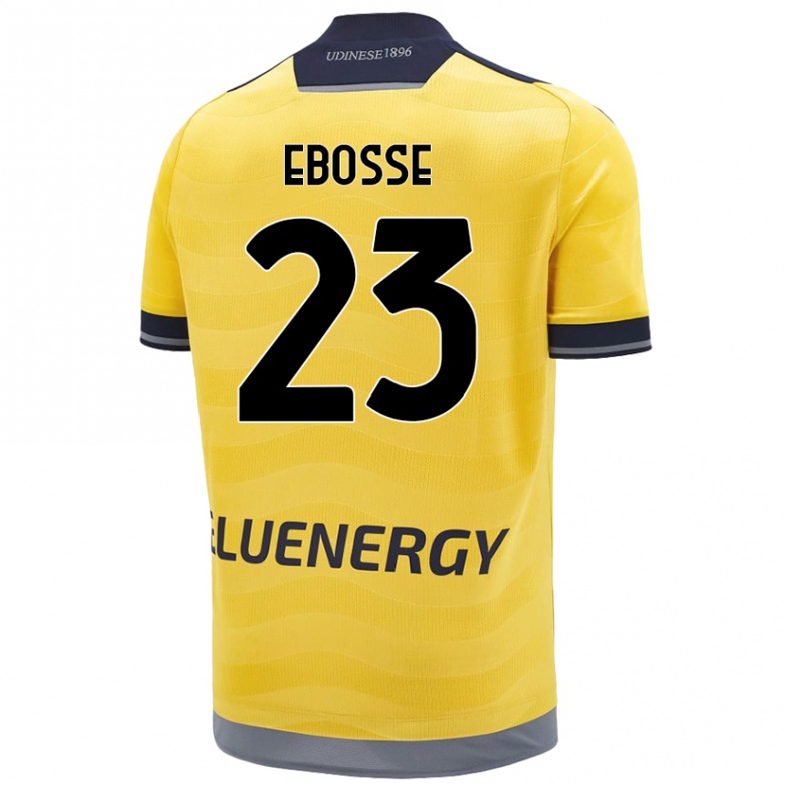 Men Football Enzo Ebosse #23 Golden Away Jersey 2024/25 T-Shirt Nz