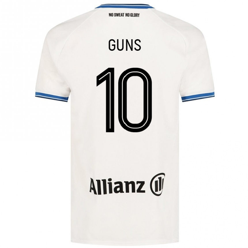 Men Football Celien Guns #10 White Away Jersey 2024/25 T-Shirt Nz