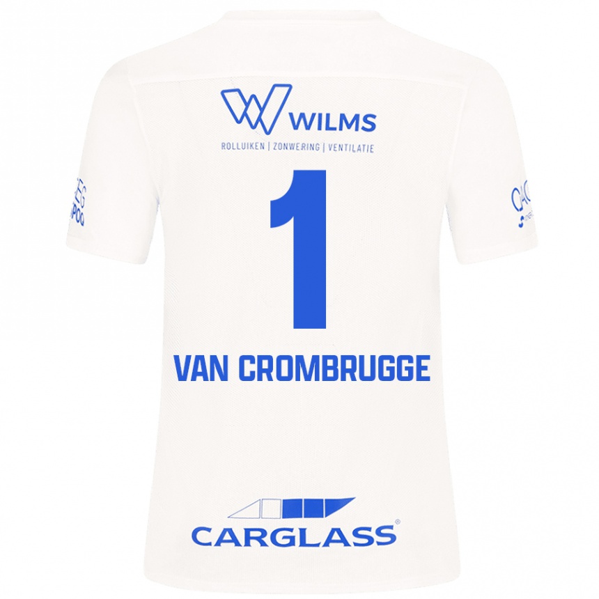 Men Football Hendrik Van Crombrugge #1 White Away Jersey 2024/25 T-Shirt Nz