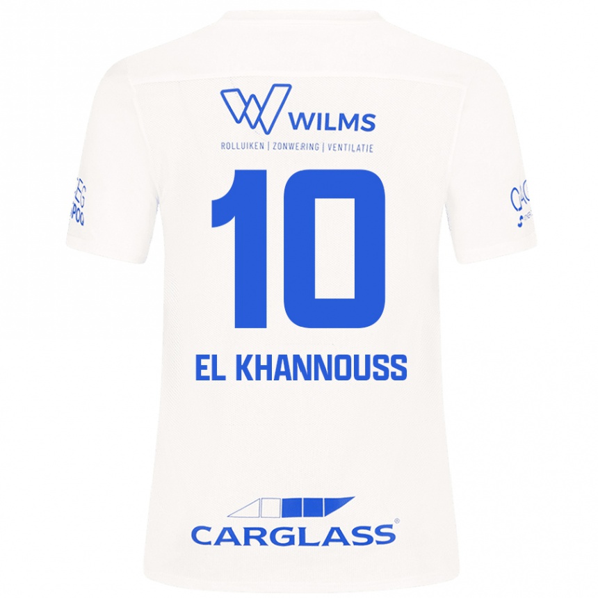 Men Football Bilal El Khannouss #10 White Away Jersey 2024/25 T-Shirt Nz