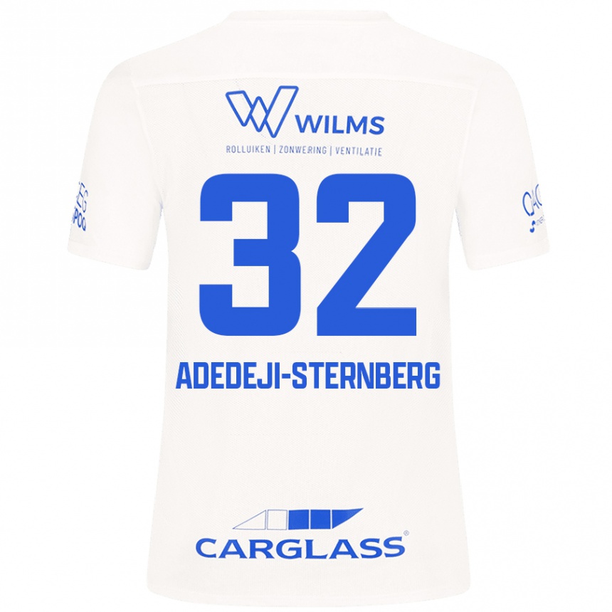 Men Football Noah Adedeji-Sternberg #32 White Away Jersey 2024/25 T-Shirt Nz