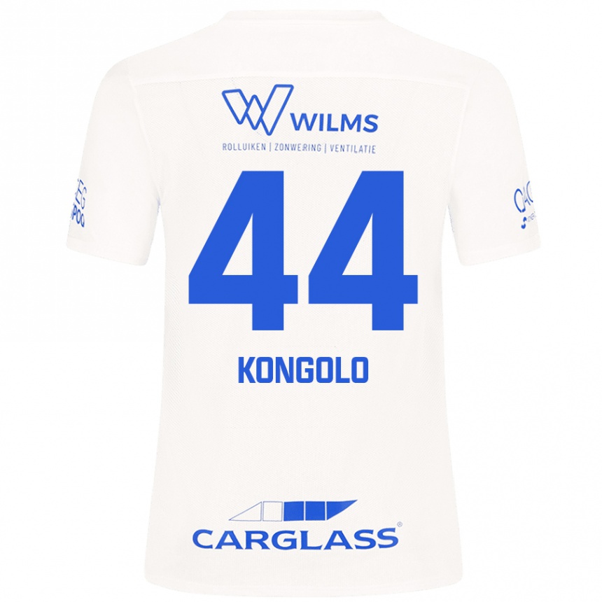 Men Football Josue Kongolo #44 White Away Jersey 2024/25 T-Shirt Nz