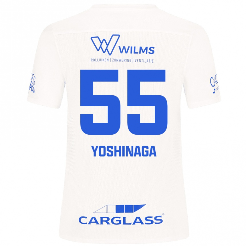 Men Football Yumeki Yoshinaga #55 White Away Jersey 2024/25 T-Shirt Nz