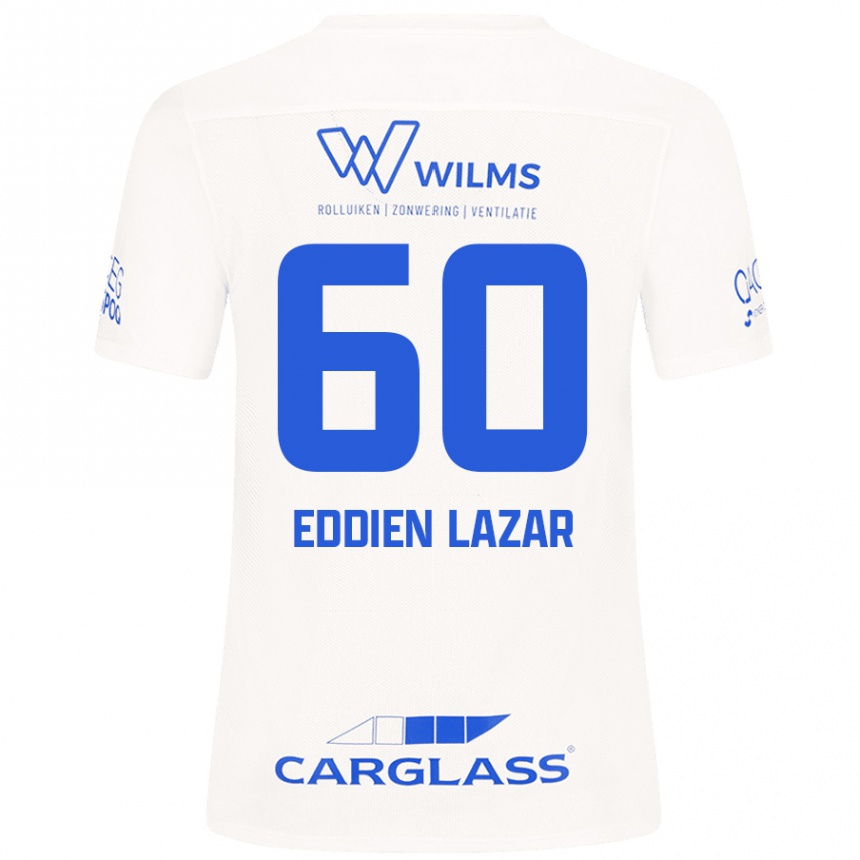 Men Football Saif Eddien Lazar #60 White Away Jersey 2024/25 T-Shirt Nz