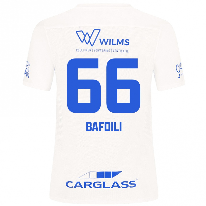 Men Football Zaïd Bafdili #66 White Away Jersey 2024/25 T-Shirt Nz