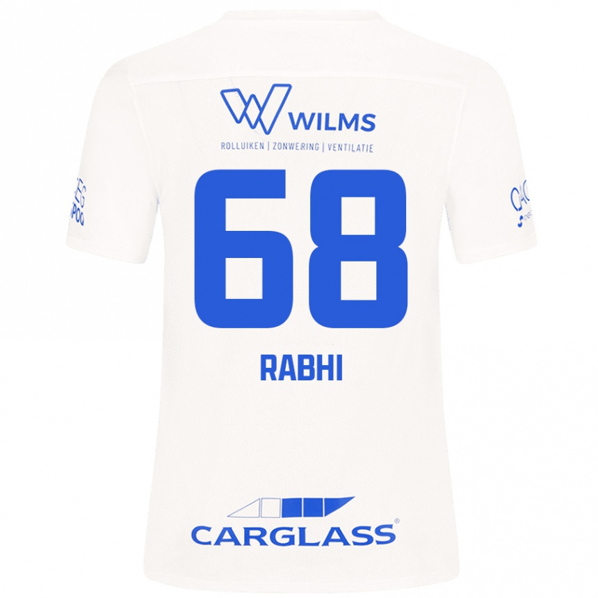 Men Football Ayman Rabhi #68 White Away Jersey 2024/25 T-Shirt Nz