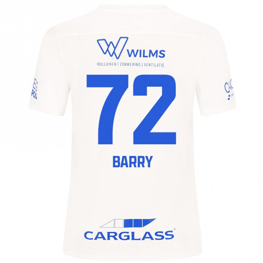 Men Football Alpha Barry #72 White Away Jersey 2024/25 T-Shirt Nz