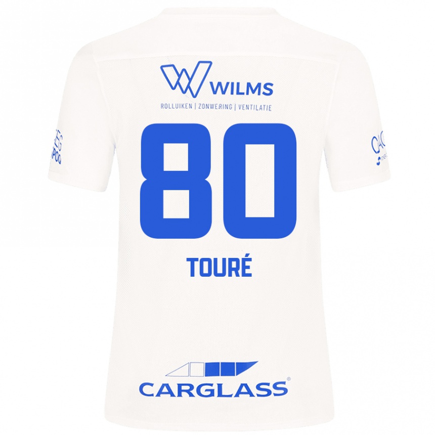 Men Football Saïdou Touré #80 White Away Jersey 2024/25 T-Shirt Nz