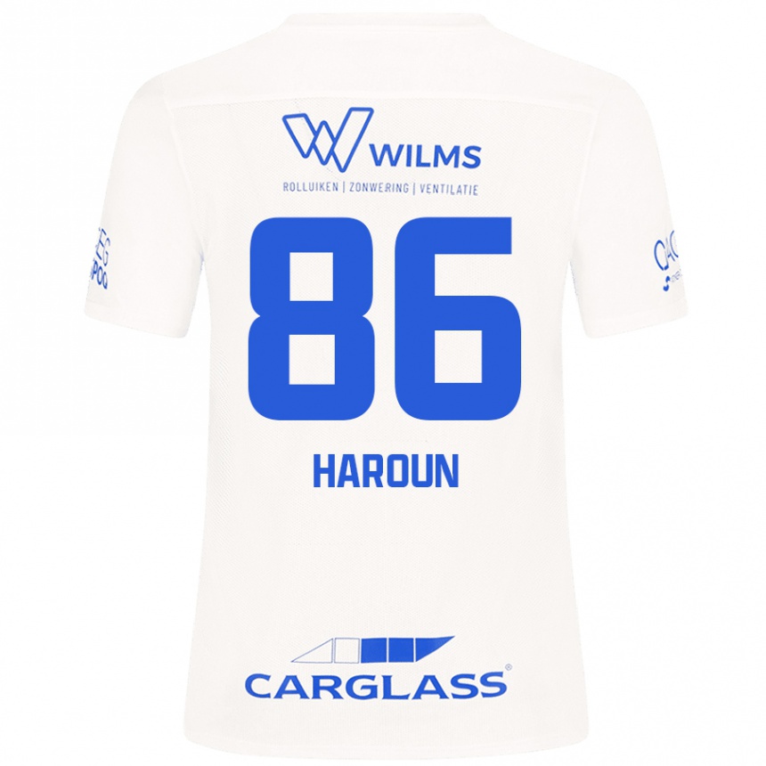 Men Football Kenan Haroun #86 White Away Jersey 2024/25 T-Shirt Nz