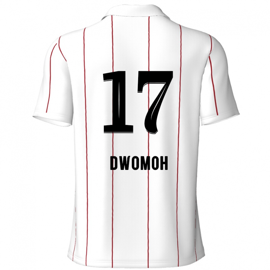 Men Football Pierre Dwomoh #17 White Black Away Jersey 2024/25 T-Shirt Nz