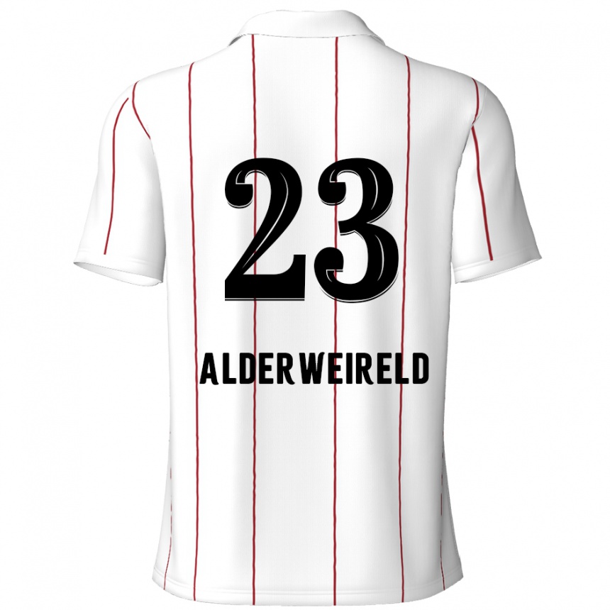 Men Football Toby Alderweireld #23 White Black Away Jersey 2024/25 T-Shirt Nz