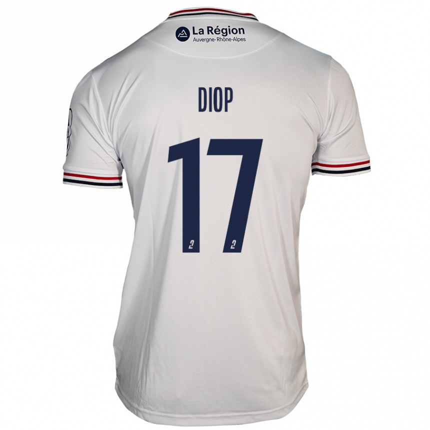 Men Football Ousmane Diop #17 White Away Jersey 2024/25 T-Shirt Nz