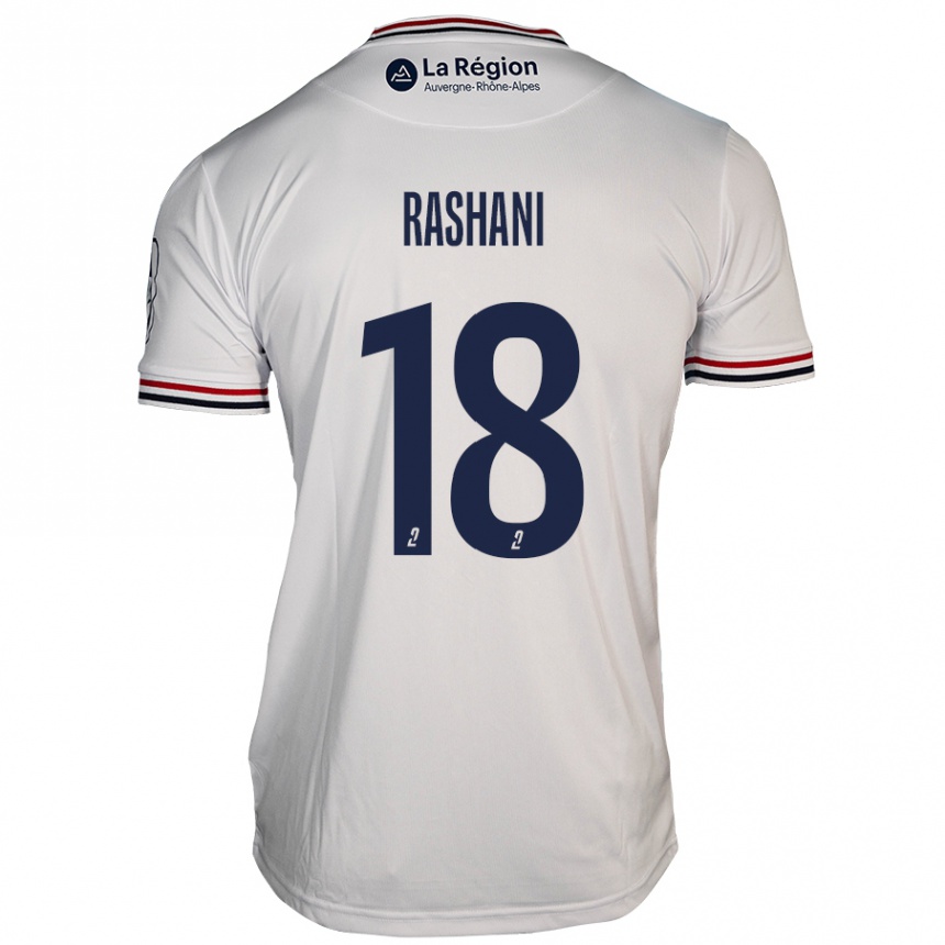 Men Football Elbasan Rashani #18 White Away Jersey 2024/25 T-Shirt Nz