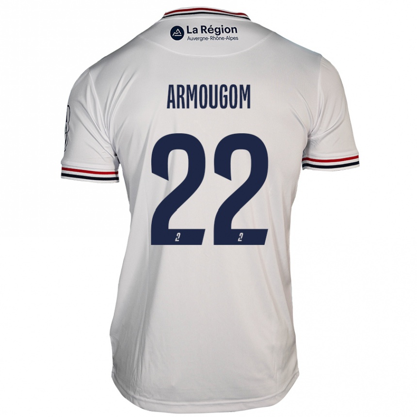 Men Football Yoël Armougom #22 White Away Jersey 2024/25 T-Shirt Nz