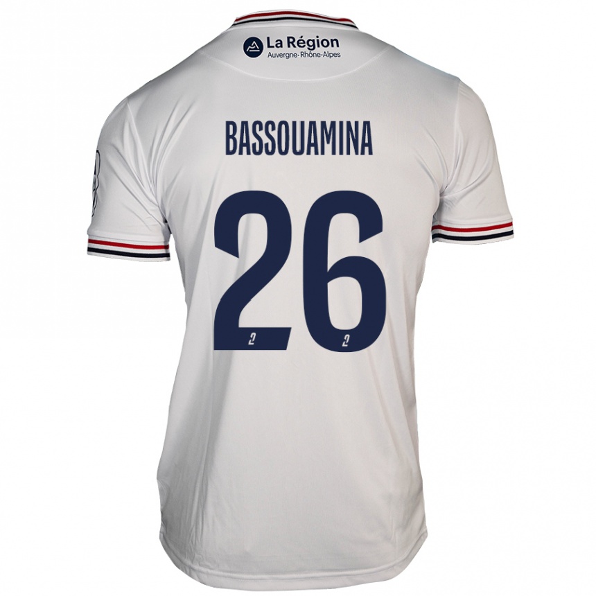 Men Football Mons Bassouamina #26 White Away Jersey 2024/25 T-Shirt Nz