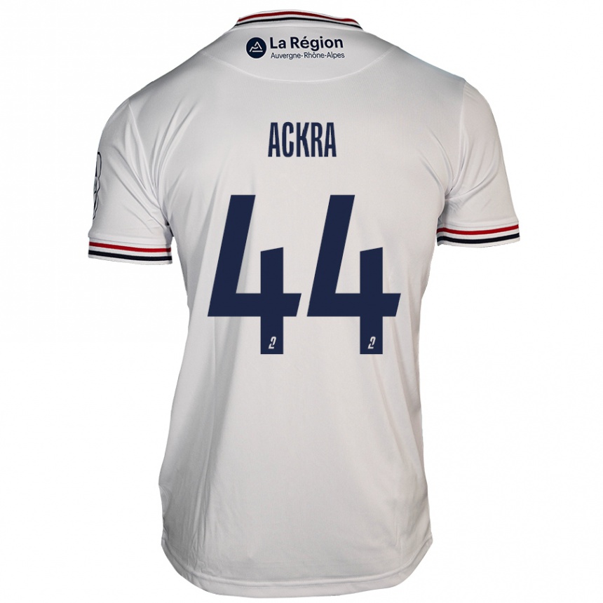 Men Football Allan Ackra #44 White Away Jersey 2024/25 T-Shirt Nz